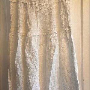 Gap x DOEN White Eyelet Maxi Dress